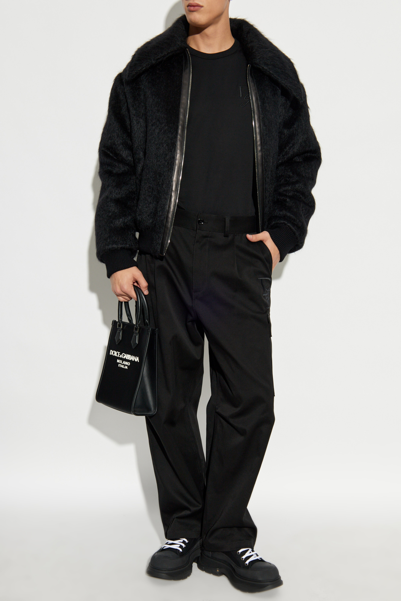 Dolce & Gabbana G8RN8ZG7NUBN0000 関税送料込 Black T-shirt with logo Dolce & Gabbana - Vitkac AS